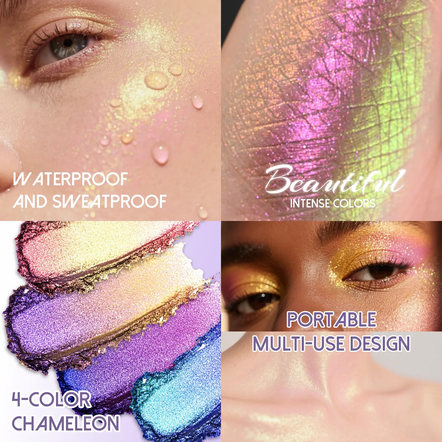 CHARMACY Quad Chameleon Eyeshadow Palette