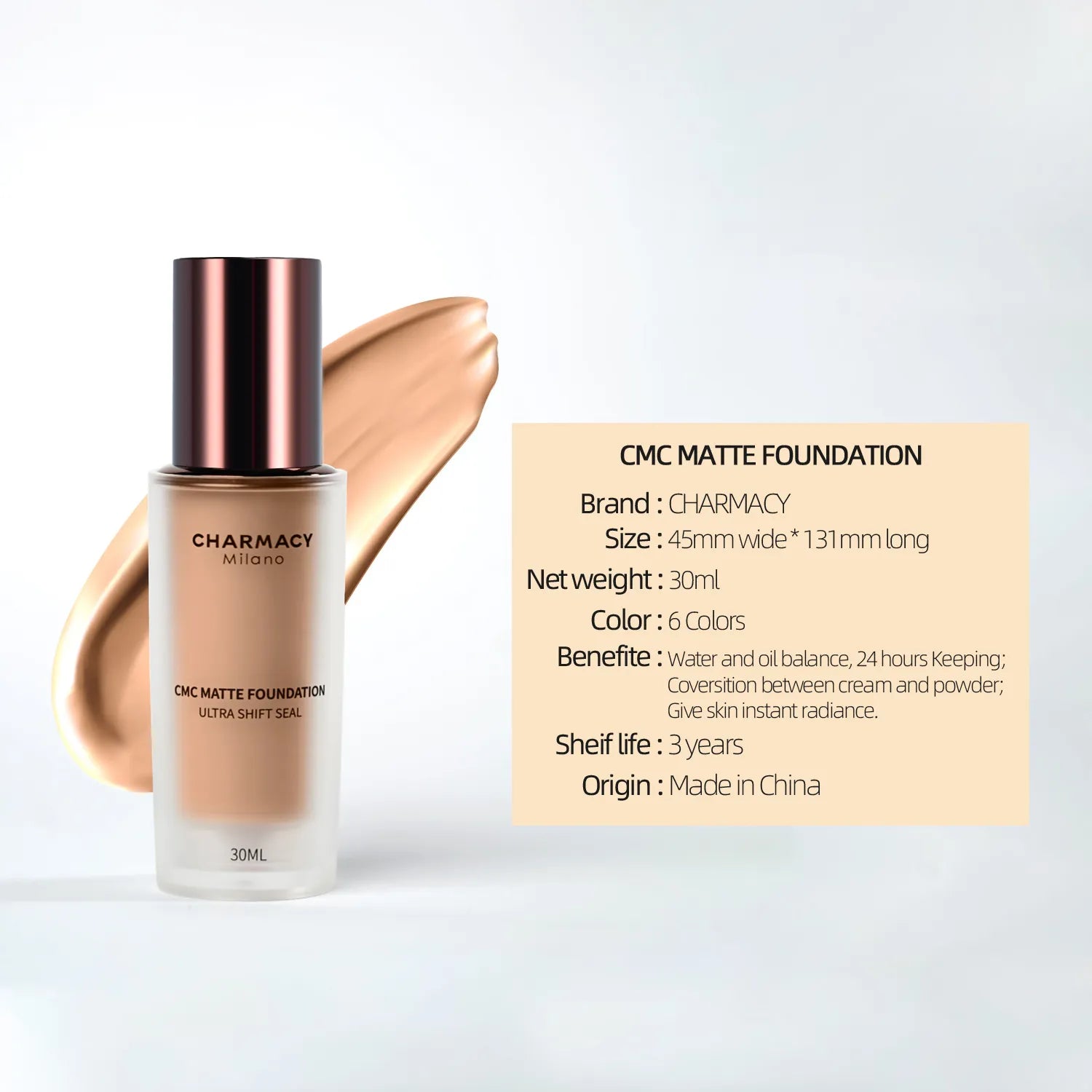 CHARMACY Matte Foundation